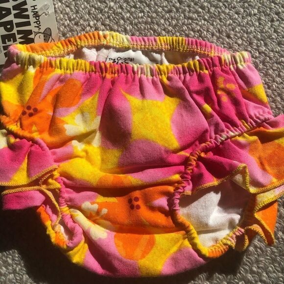 🍭6/$30 NWT Flap Happy Tropical Swim Diaper 6 mo - Picture 3 of 7